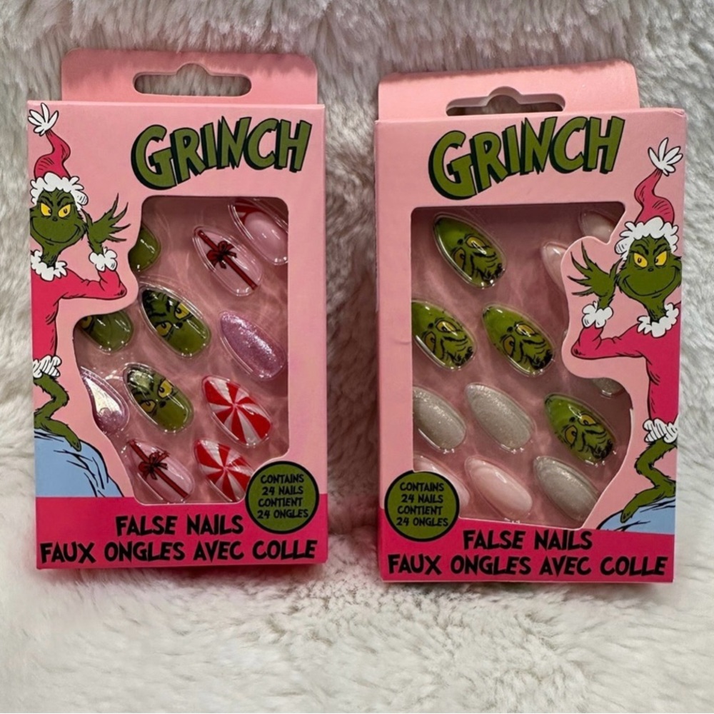 Grinch Press On Nails / Fake Nails - 2 Packages